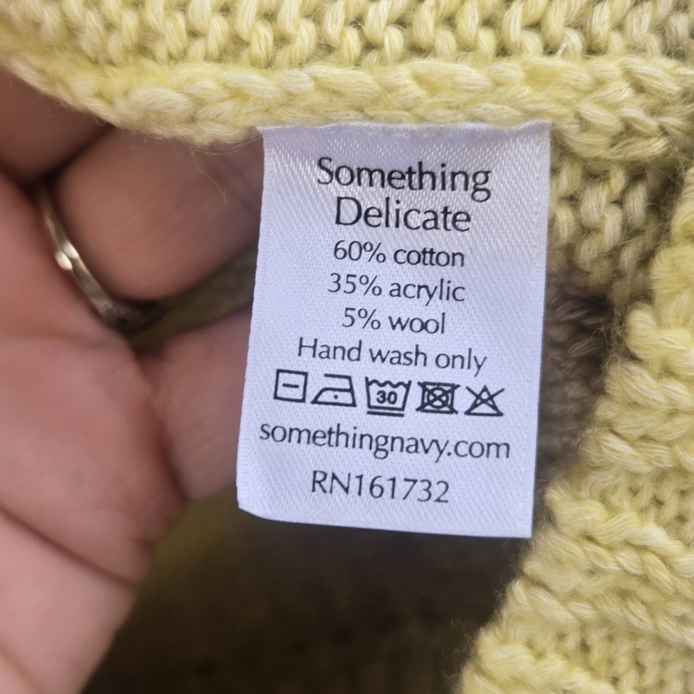 Something Navy Wool Blend Sweater - image 7